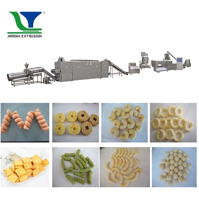 Double Screw Food Extruder /Cheetos Snacks Making Machine