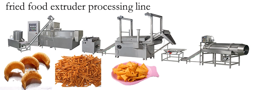 Pringles Potato Chips Production Line Fried Snacks Food Making Extruder