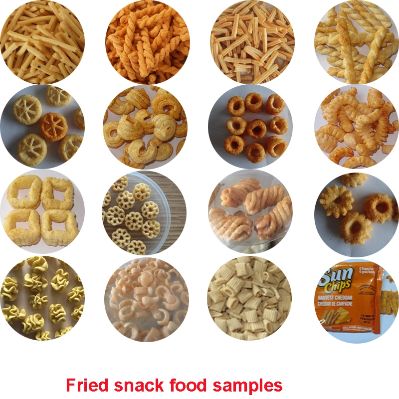 High Quality Fried Pellet Snack Food Chips Equipment Plant Machine Processing Line