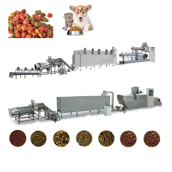 Entièrement automatique sec chien chat poisson nourriture machine granulation humide pour animaux de compagnie traitement des granulés alimentaires