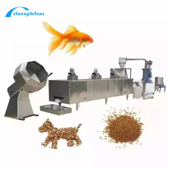 Chaîne de production complète Aliments pour animaux Extrudeuse d'aliments pour animaux domestiques