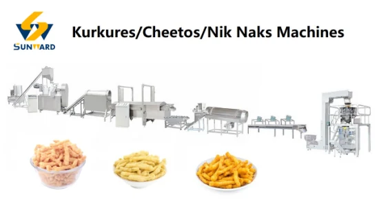 Niknak Kurkure Machine Puffs Machine Ligne de traitement de collations