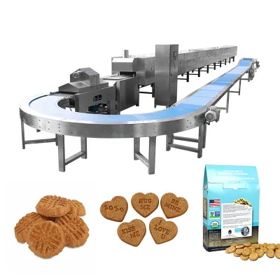 Nourriture pour animaux de biscuit de chien faisant la machine Ligne de machine de fabricant de festin d'animal familier Extrudeuse de casse-croûte de chien